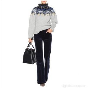 J BRAND Black Velvet “Maria” Flare Jean/Pant